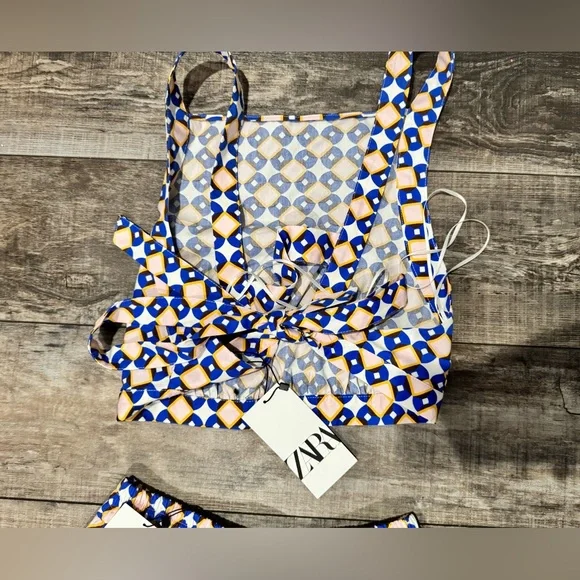 ❌SOLD❌. Zara Blue and White Skirt Set - Picture 3 of 7